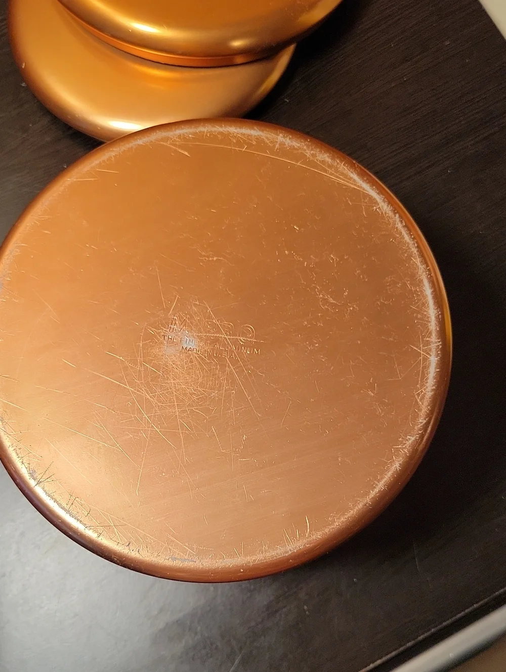 Vintage Mirro Copper Tone Metal Canister Set - 2 Pieces